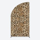 Aperturee - Aperturee Abstract Leopard Print Happy Birthday Half Moon Arch Backdrop